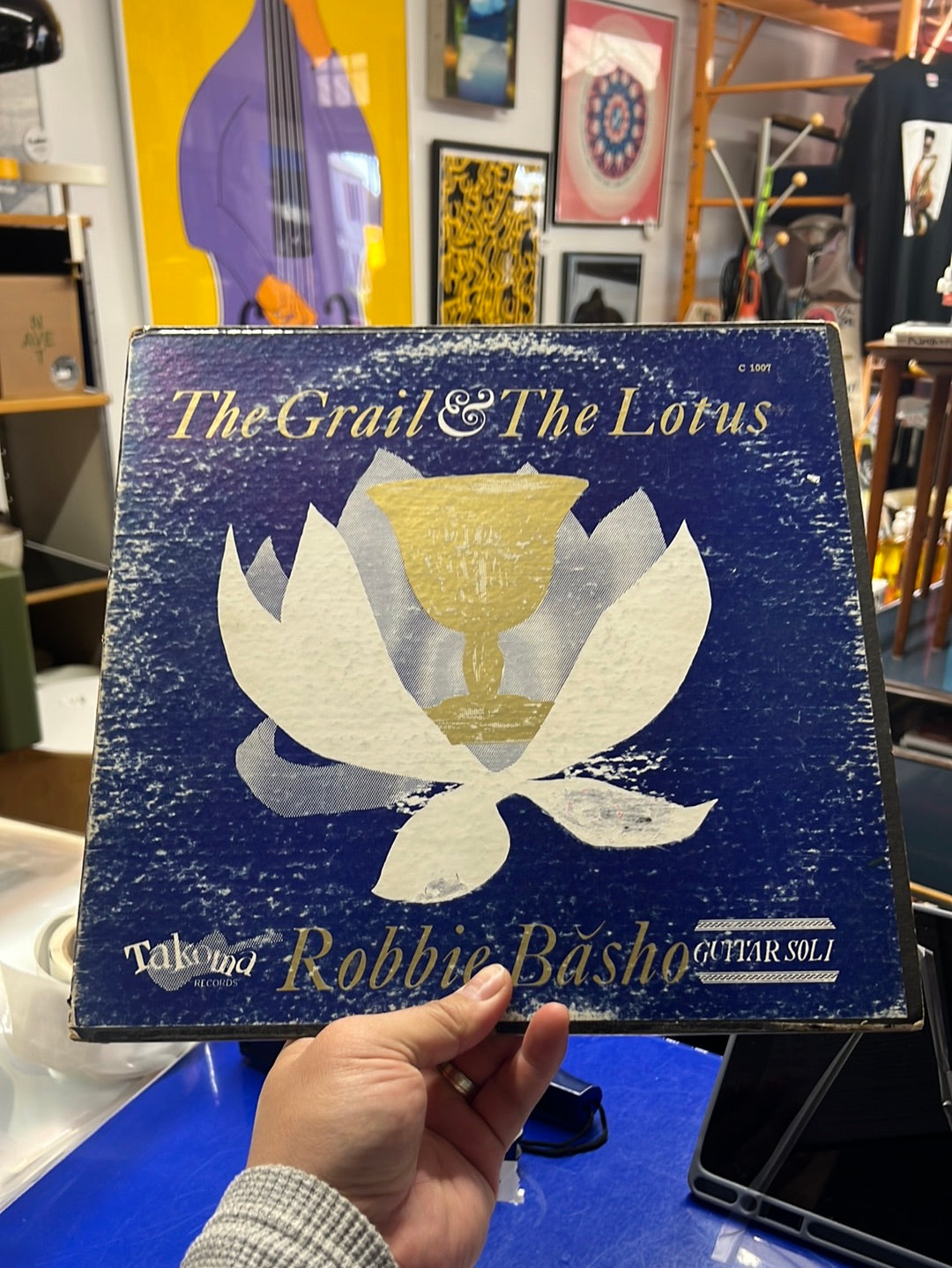 Robbie Basho The Grail & the lotus Takoma VG all around