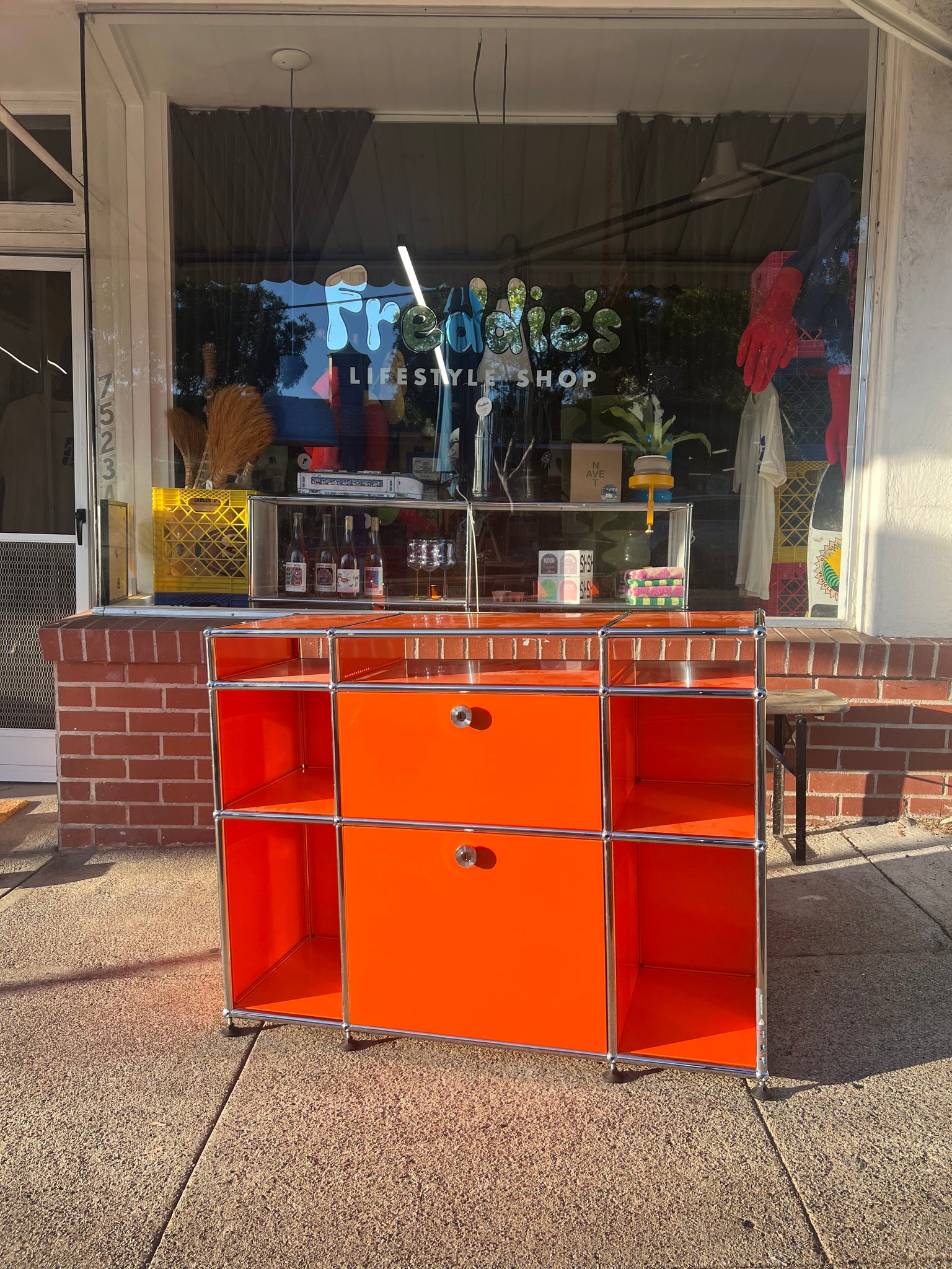 Orange USM Haller Entryway Unit