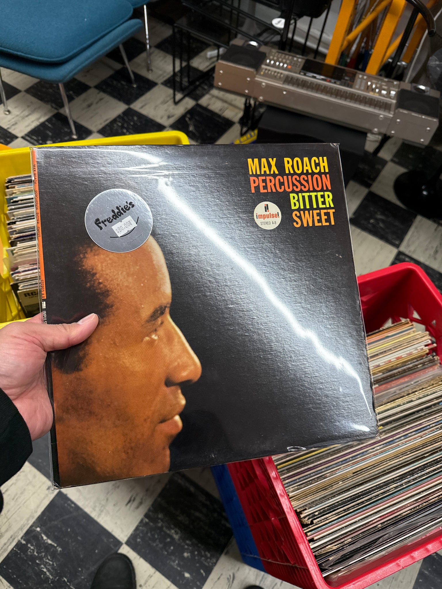 Max Roach Percussion Bittersweet 1968 gatefold Strong VG all around