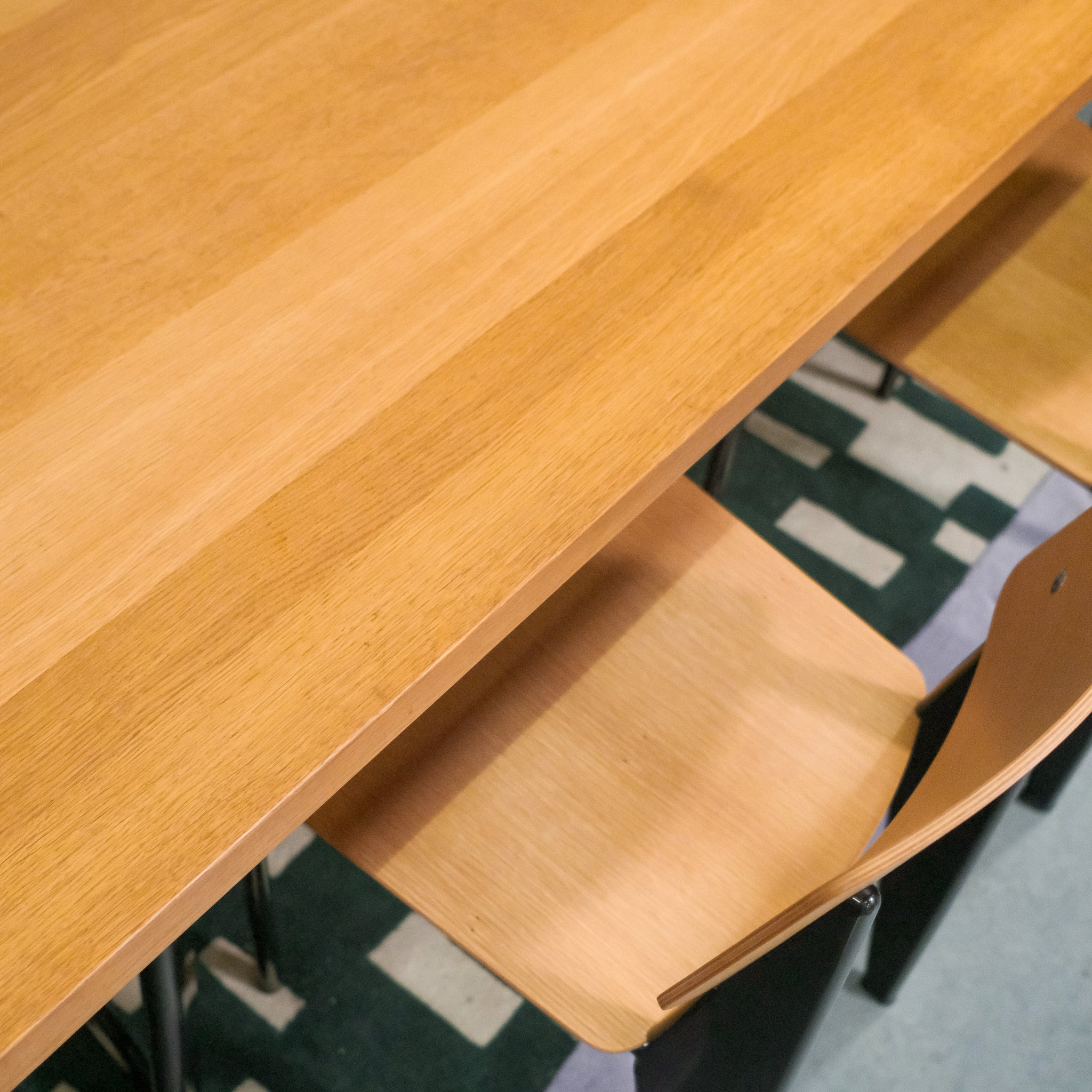 Vitra Dining table and chair set by Jean Prouvé
