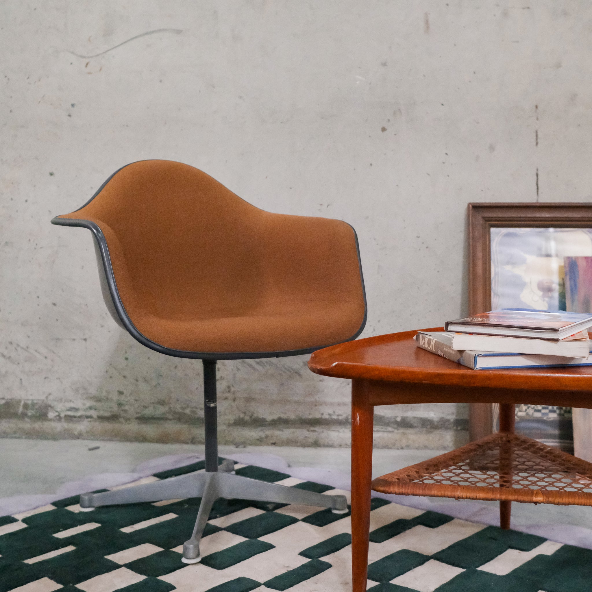 Brown Herman Miller Eames Bucket Chair