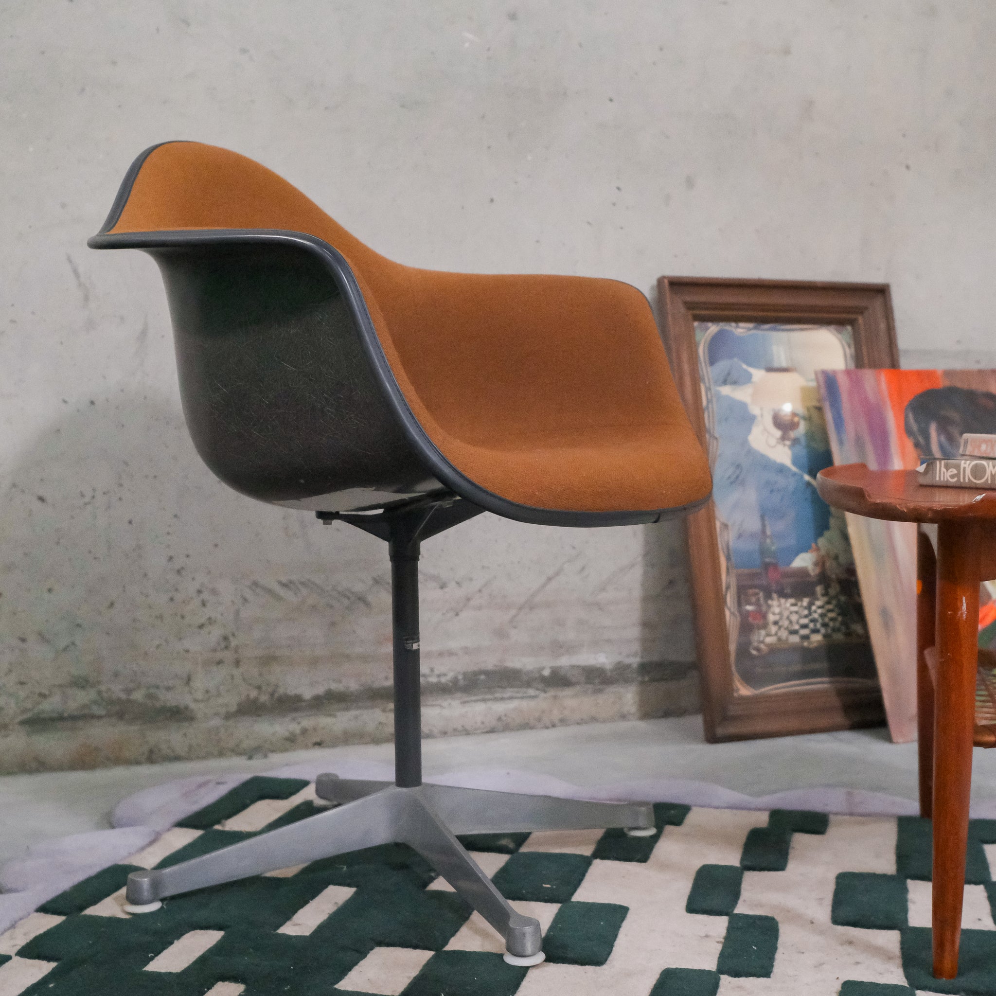 Brown Herman Miller Eames Bucket Chair