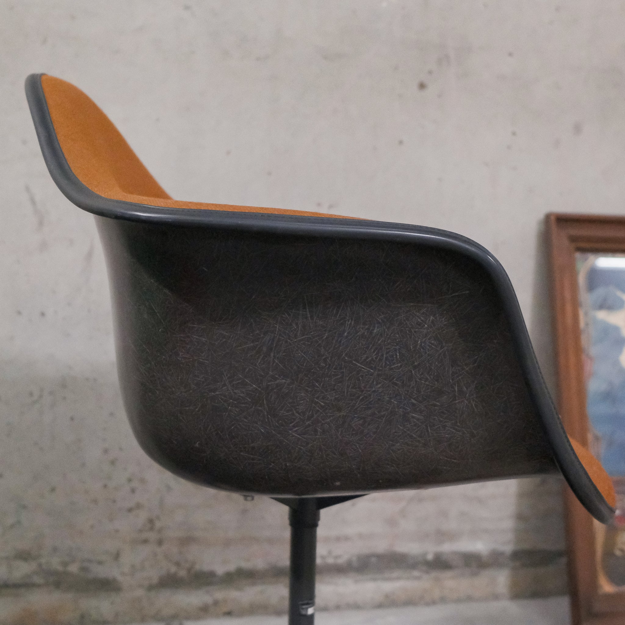 Brown Herman Miller Eames Bucket Chair