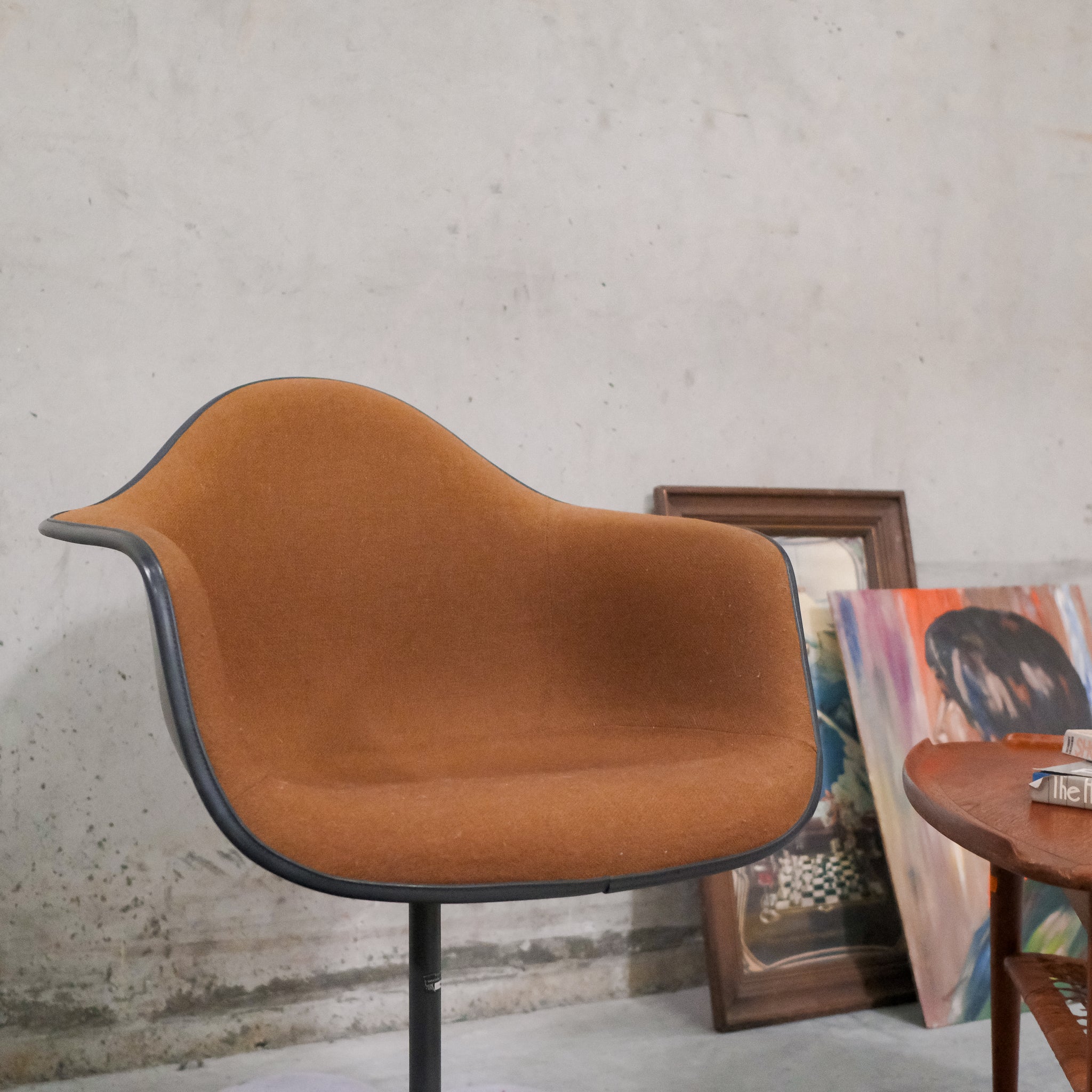 Brown Herman Miller Eames Bucket Chair