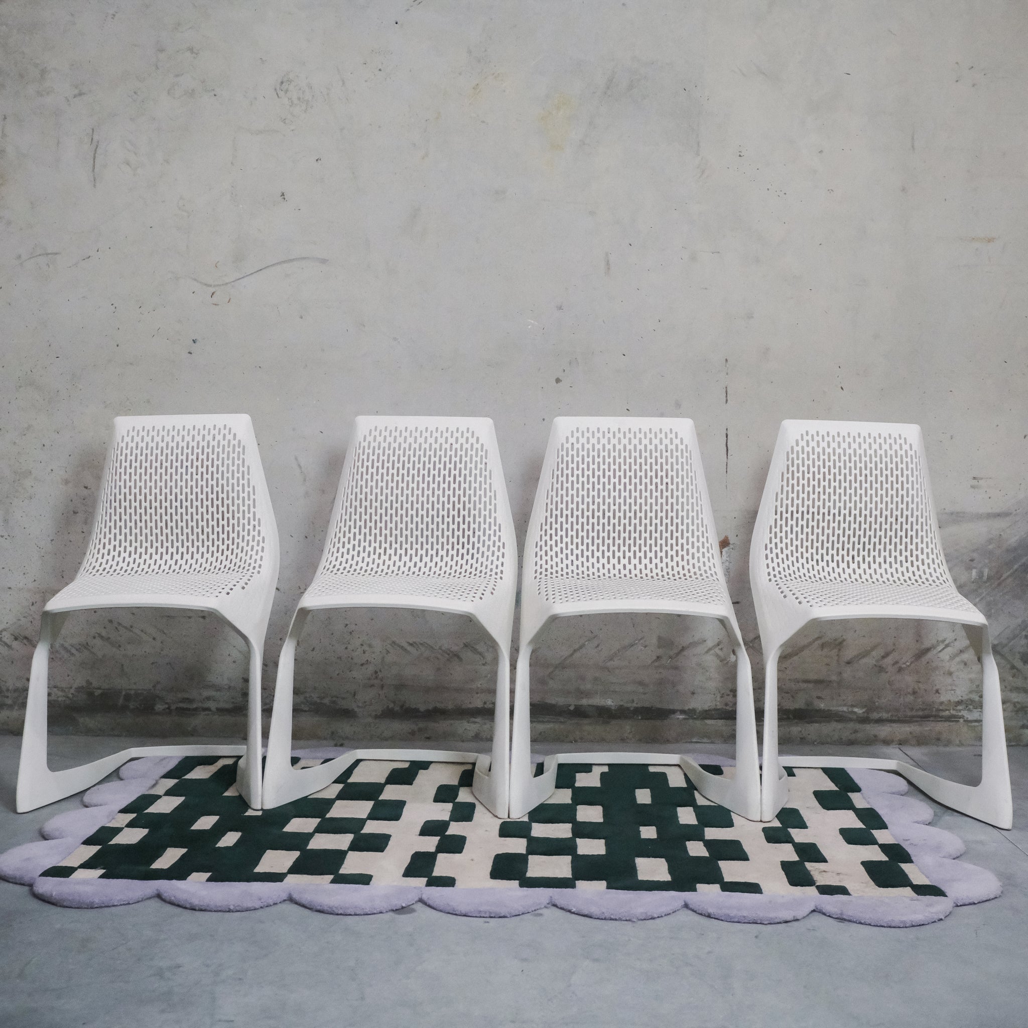 Myto Chairs by Grcic for Plank- White (Set of 4)