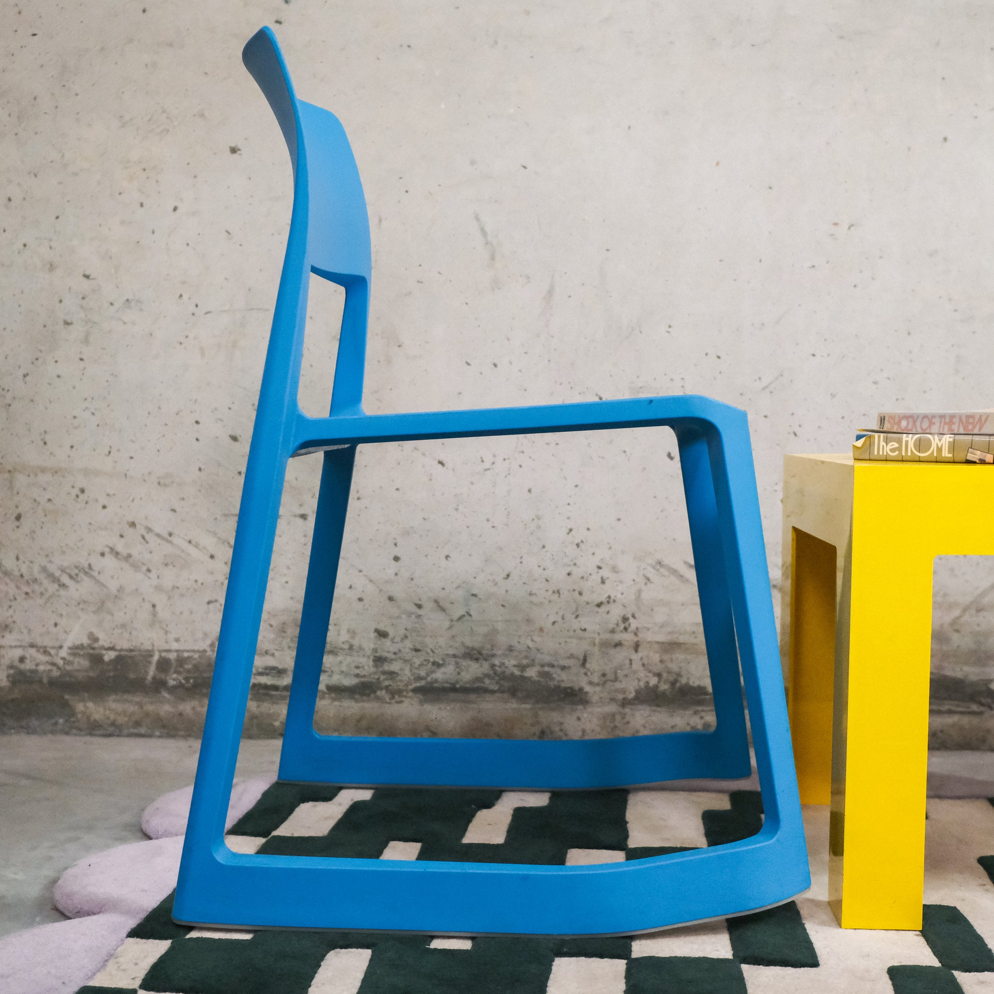 Vitra Tip Ton Chairs in Glacier Blue (Set of 4)
