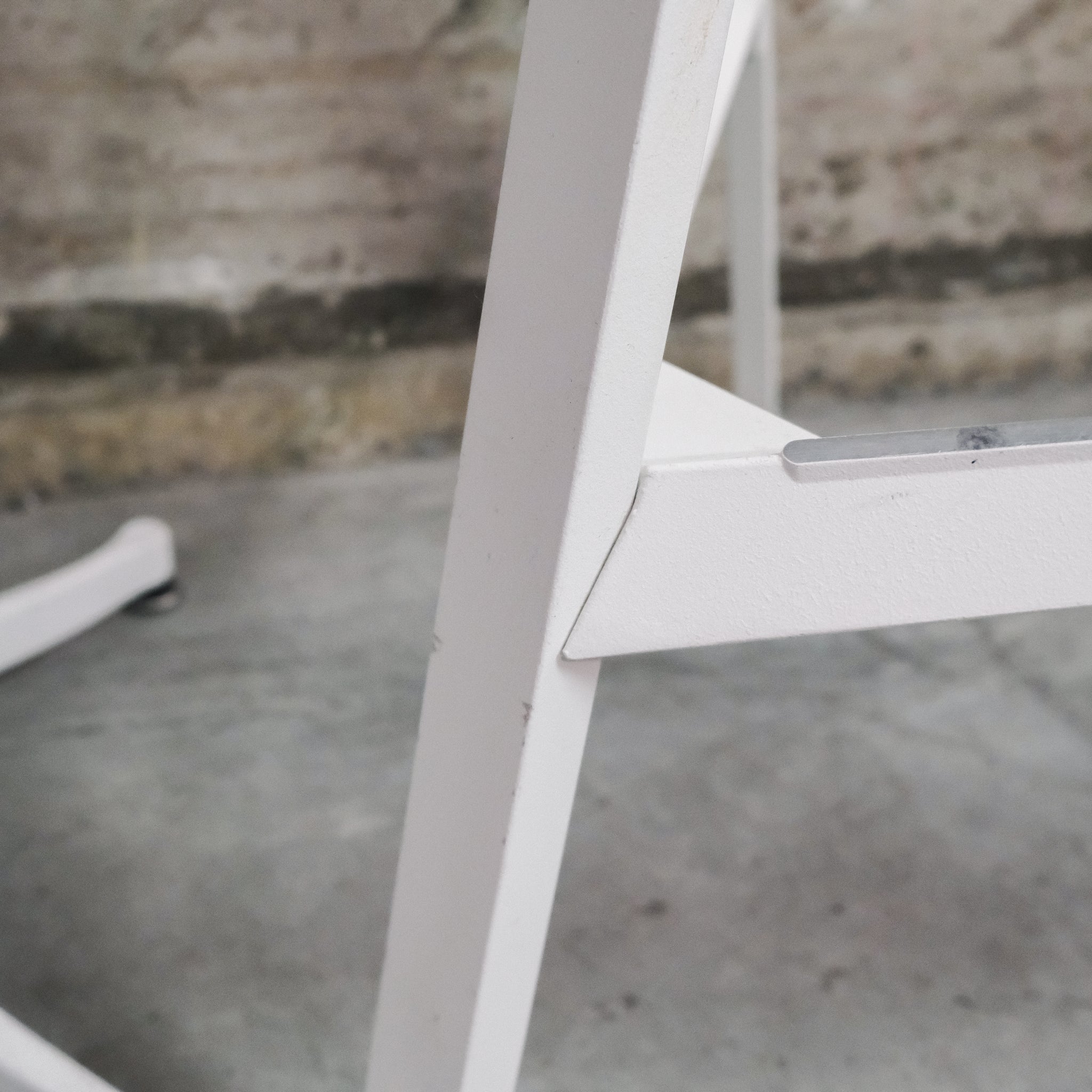 Pair - Konstantin Grcic Stool One Bar Stool (White)