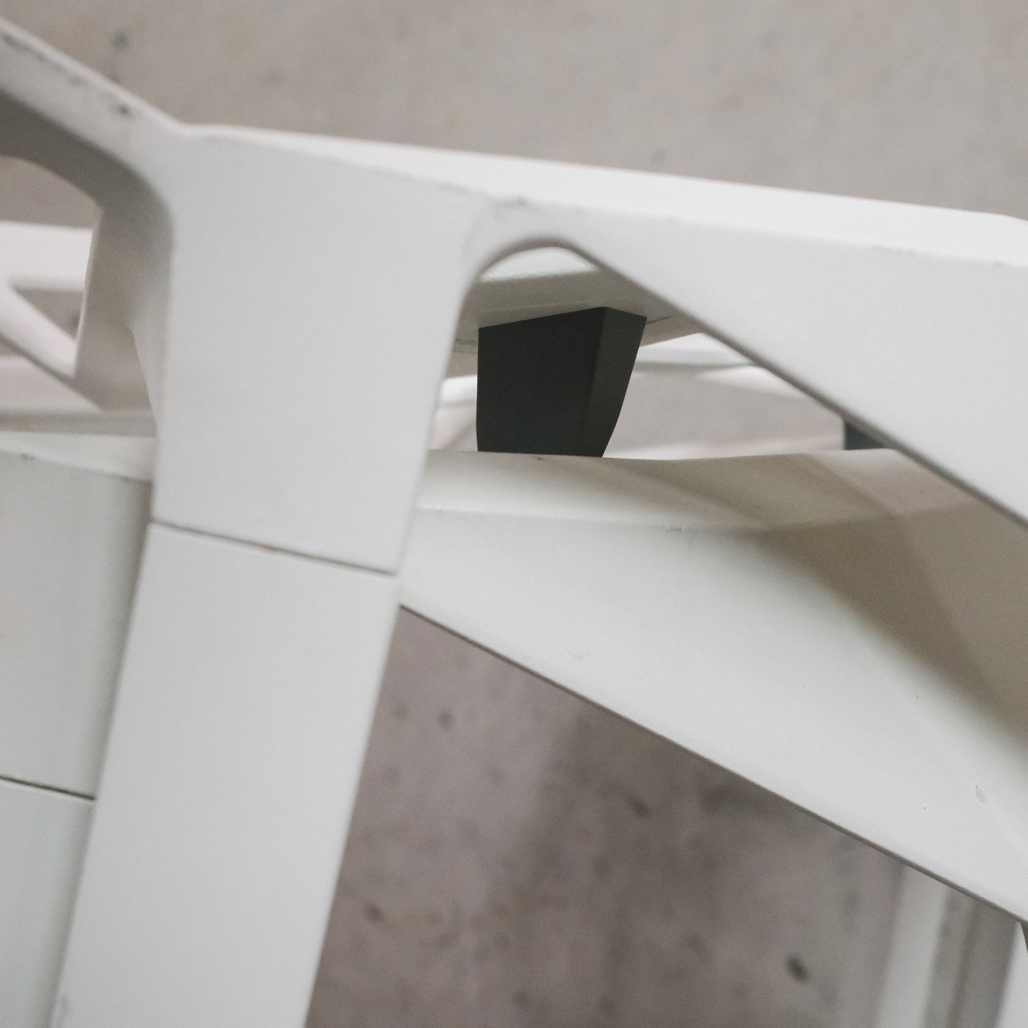 Pair - Konstantin Grcic Stool One Bar Stool (White)