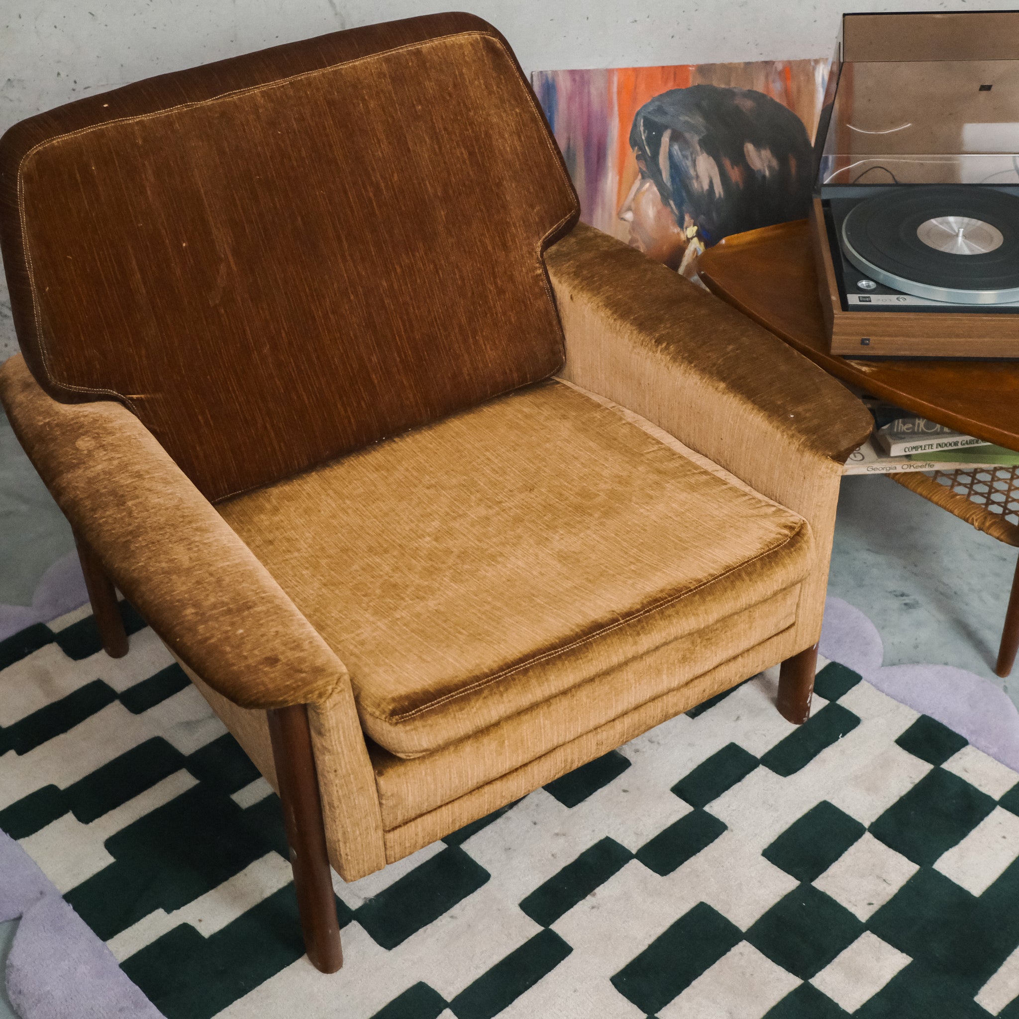 MCM Brown Lounge Chair