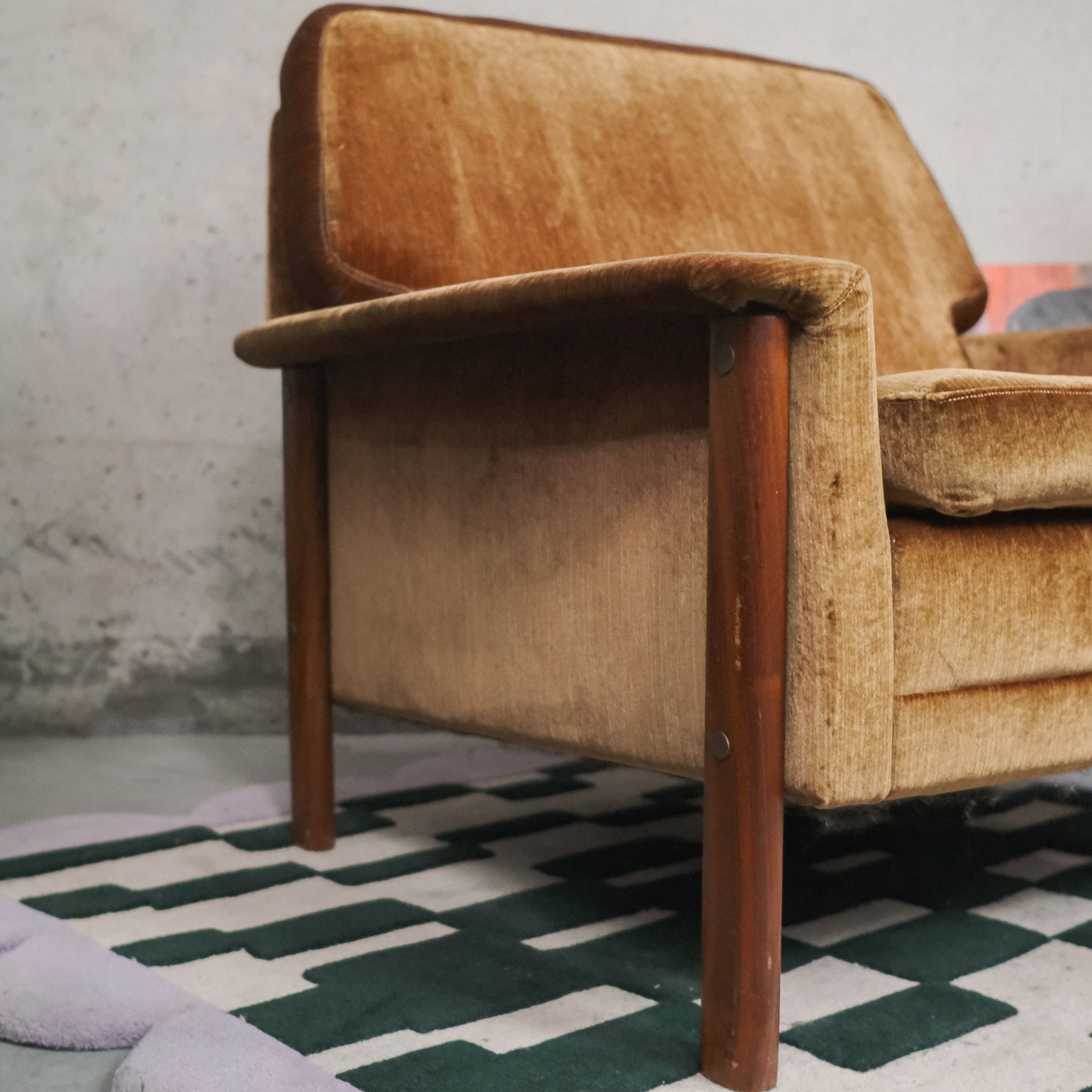 MCM Brown Lounge Chair