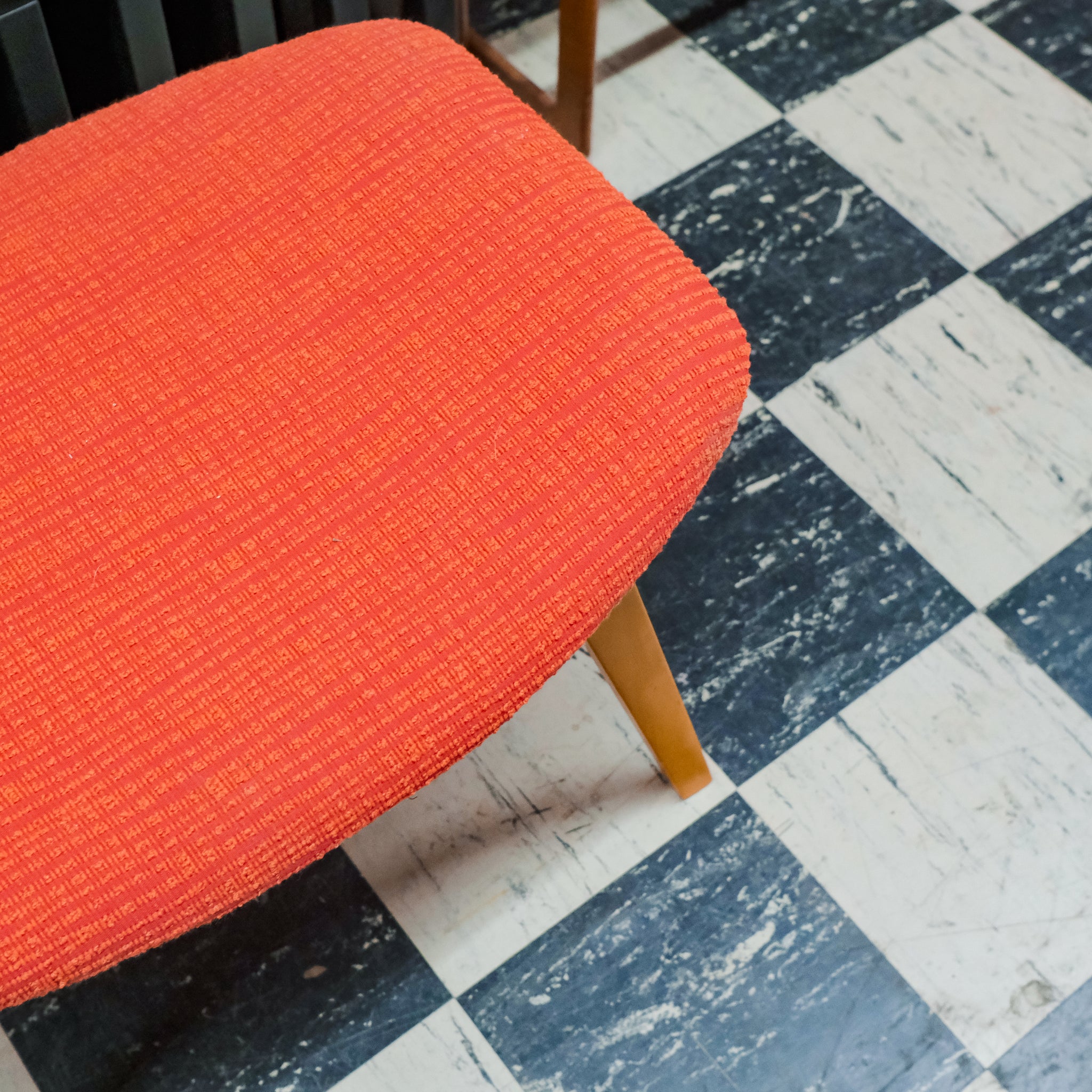 Red Grasshopper Knoll Ottoman