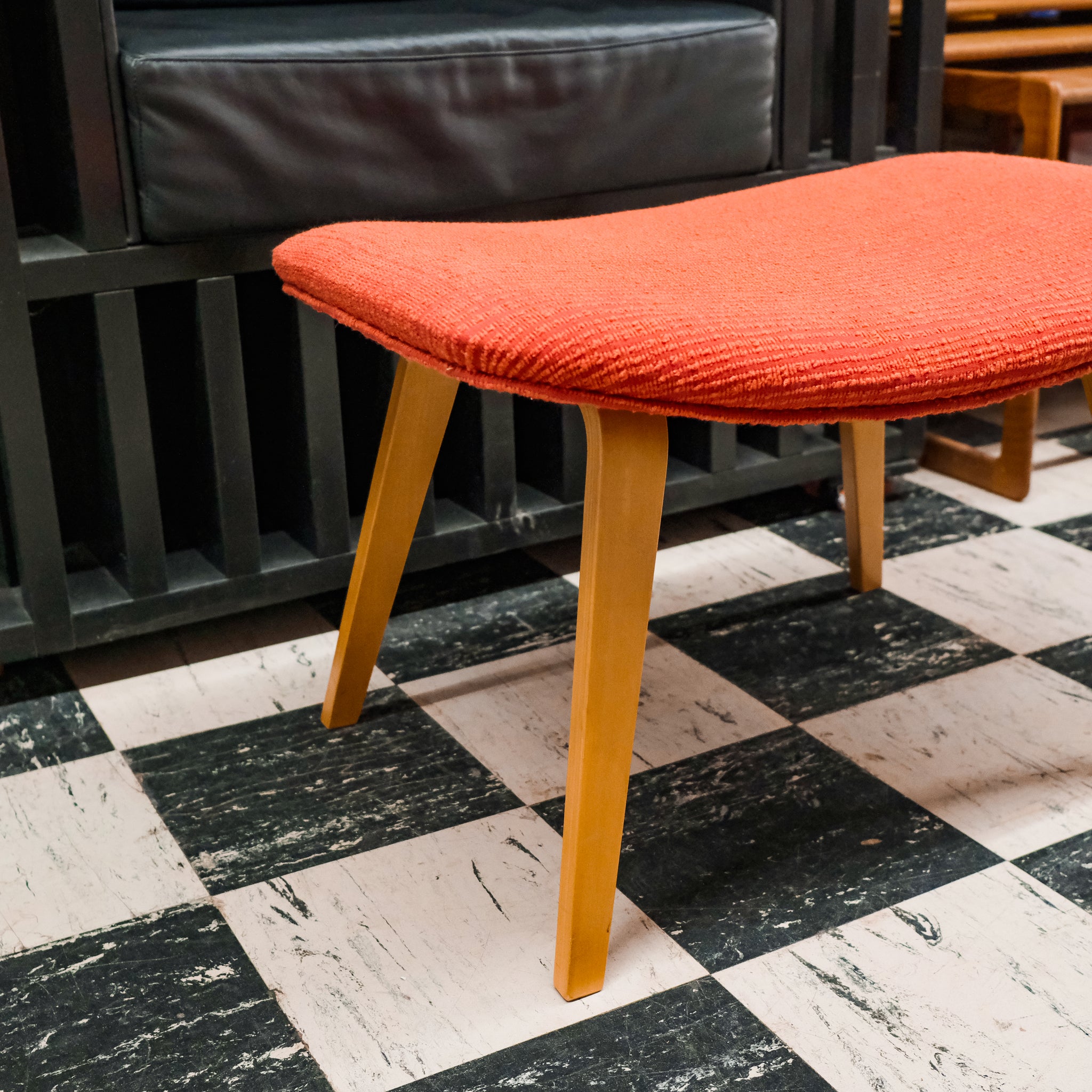 Red Grasshopper Knoll Ottoman