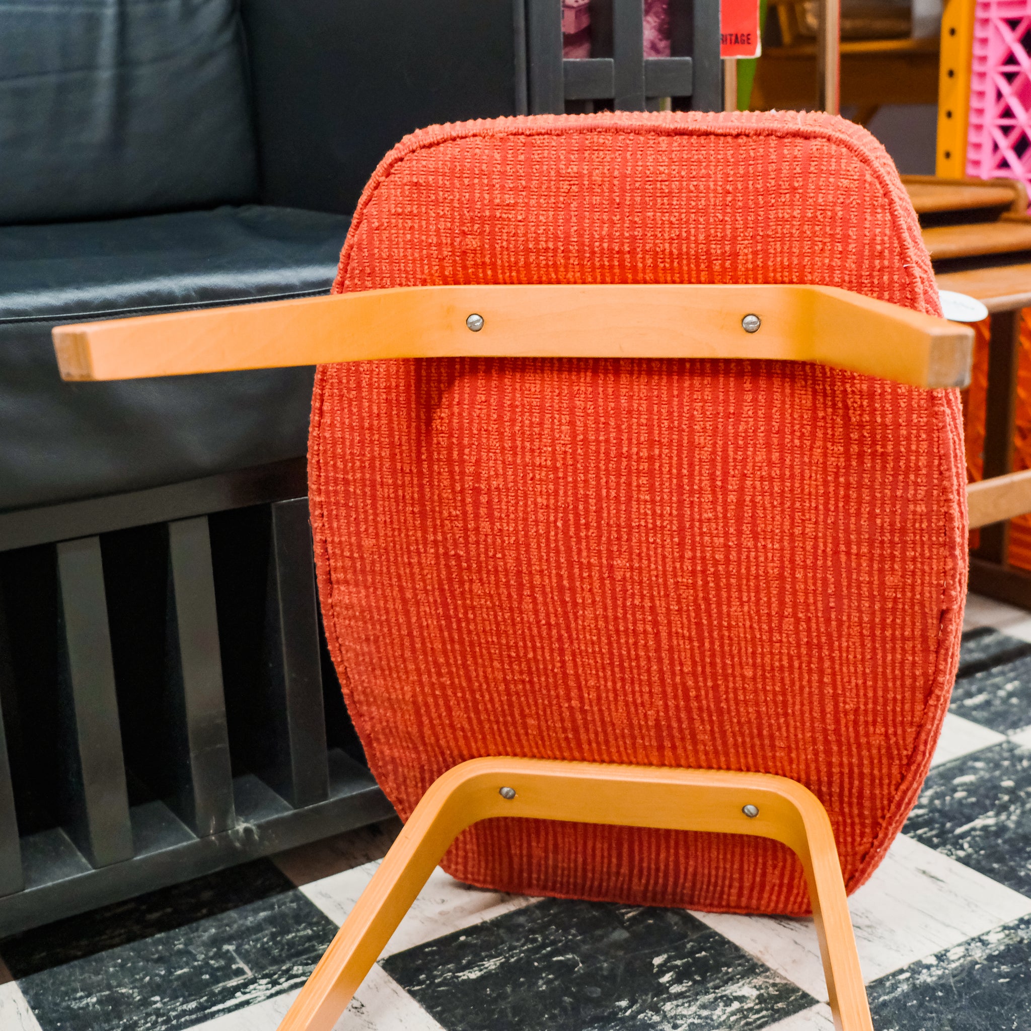 Red Grasshopper Knoll Ottoman