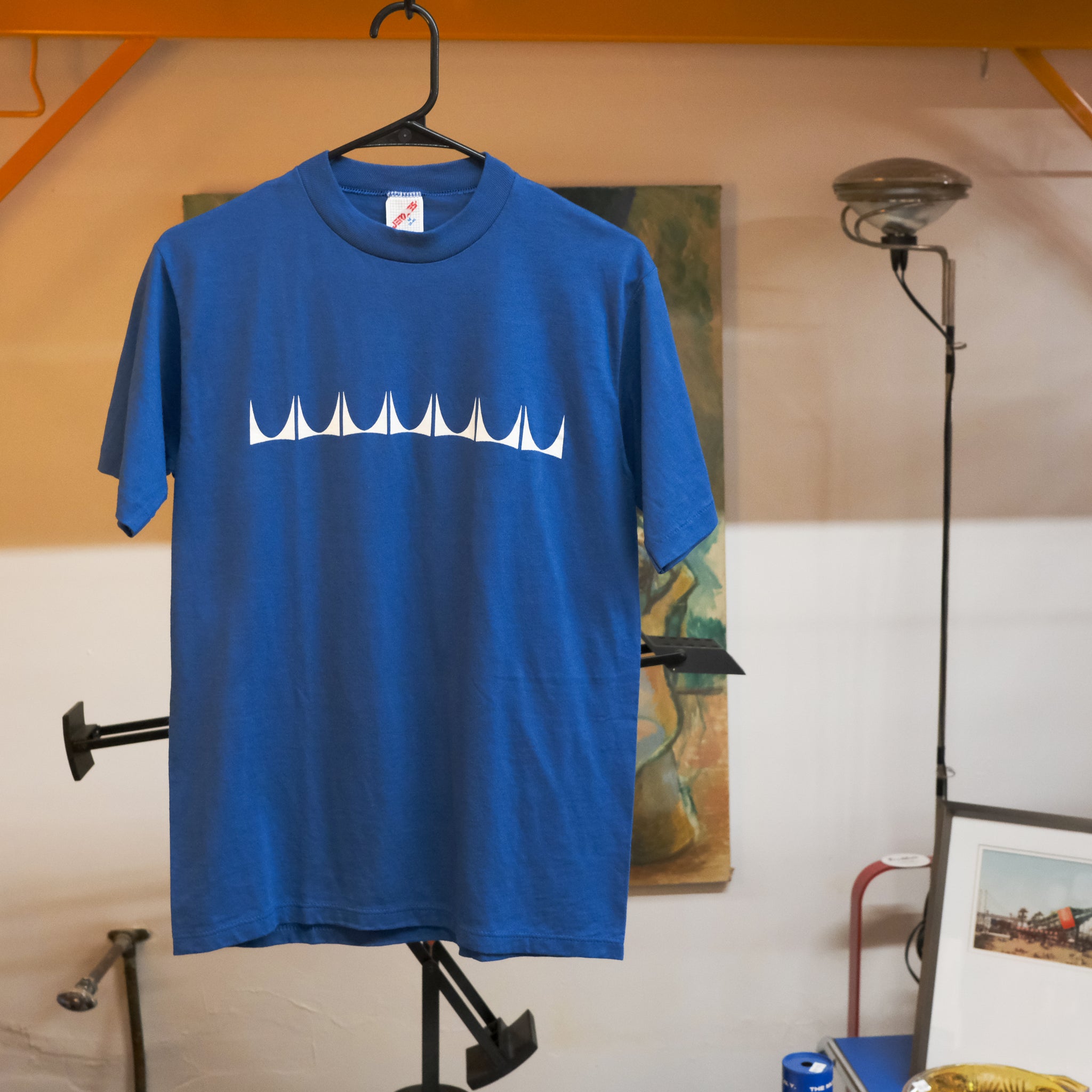 Blue - Vintage Herman Miller Logo Tee (Size M)