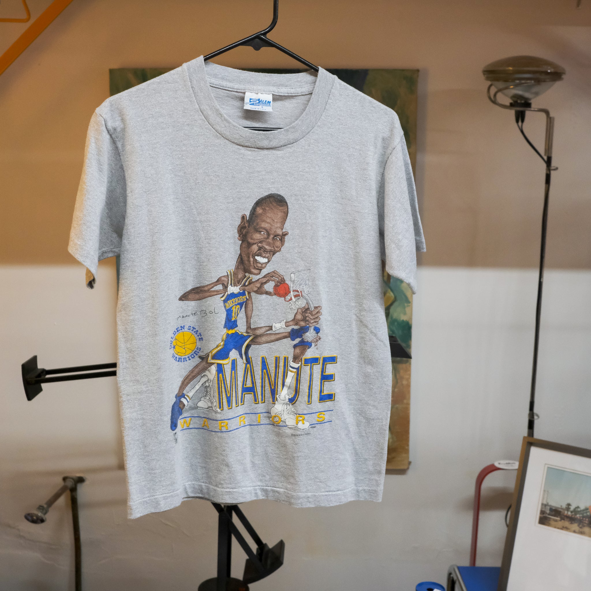 Vintage Manute Bol Warriors Tee (Size S)