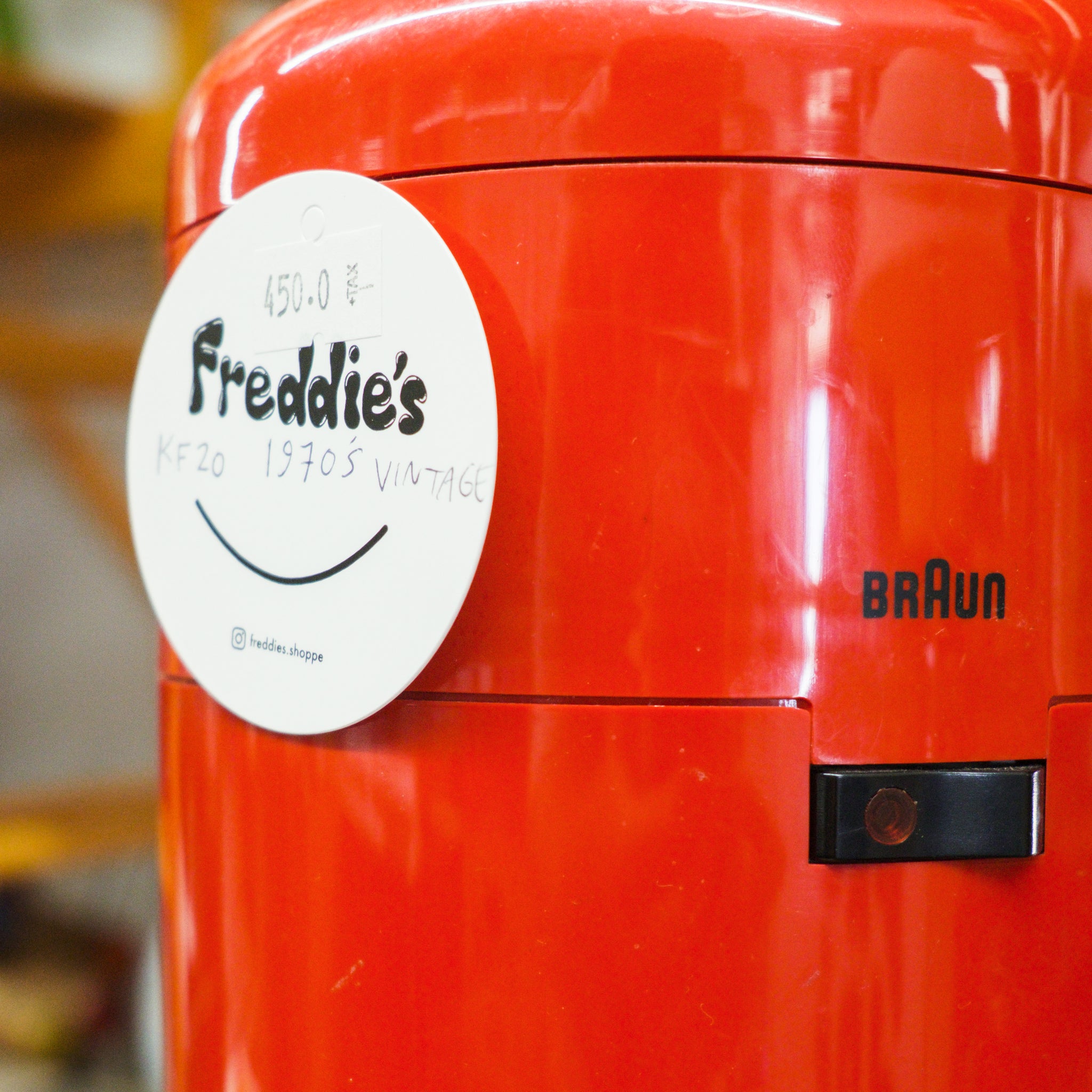 1972 Braun KF20 Red Coffee Maker
