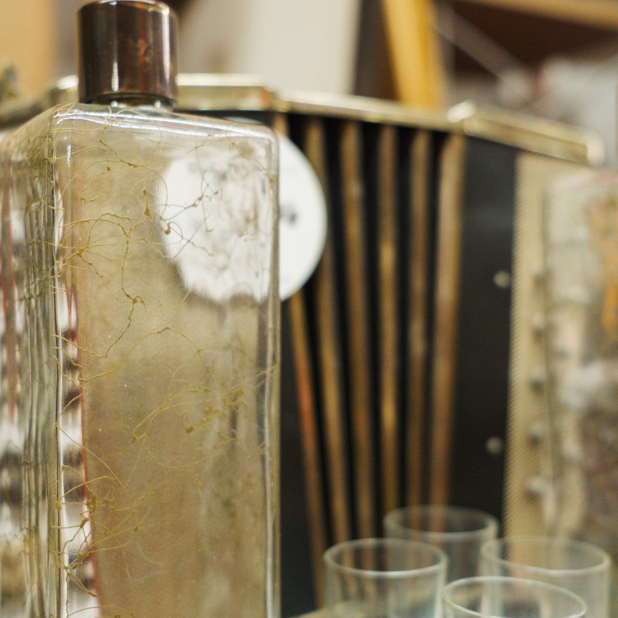1950's - Accordion Music Box Decanter Set (Made in Japan)