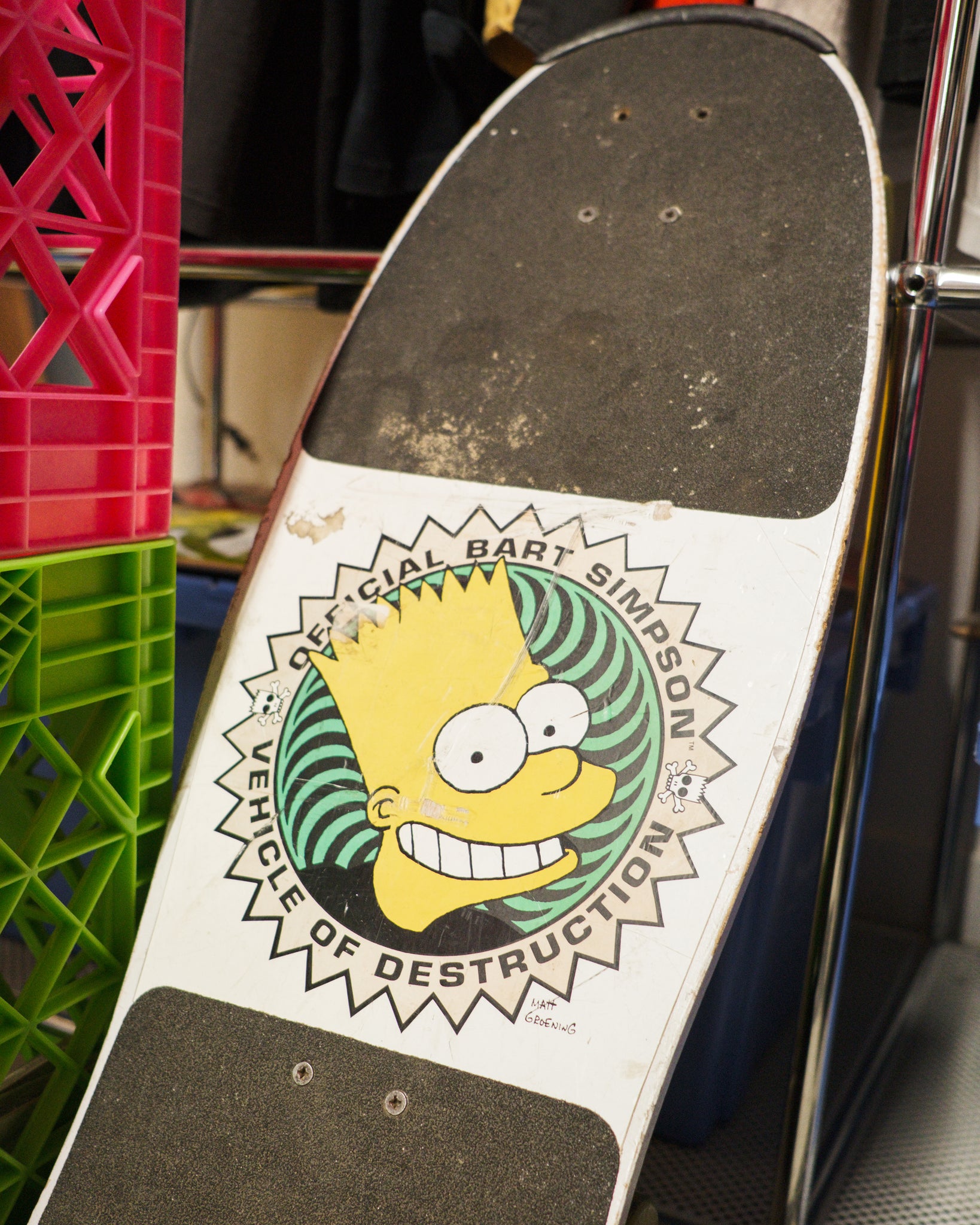 1990 Official Bart Simpson Vehicle of Destruction Skateboard