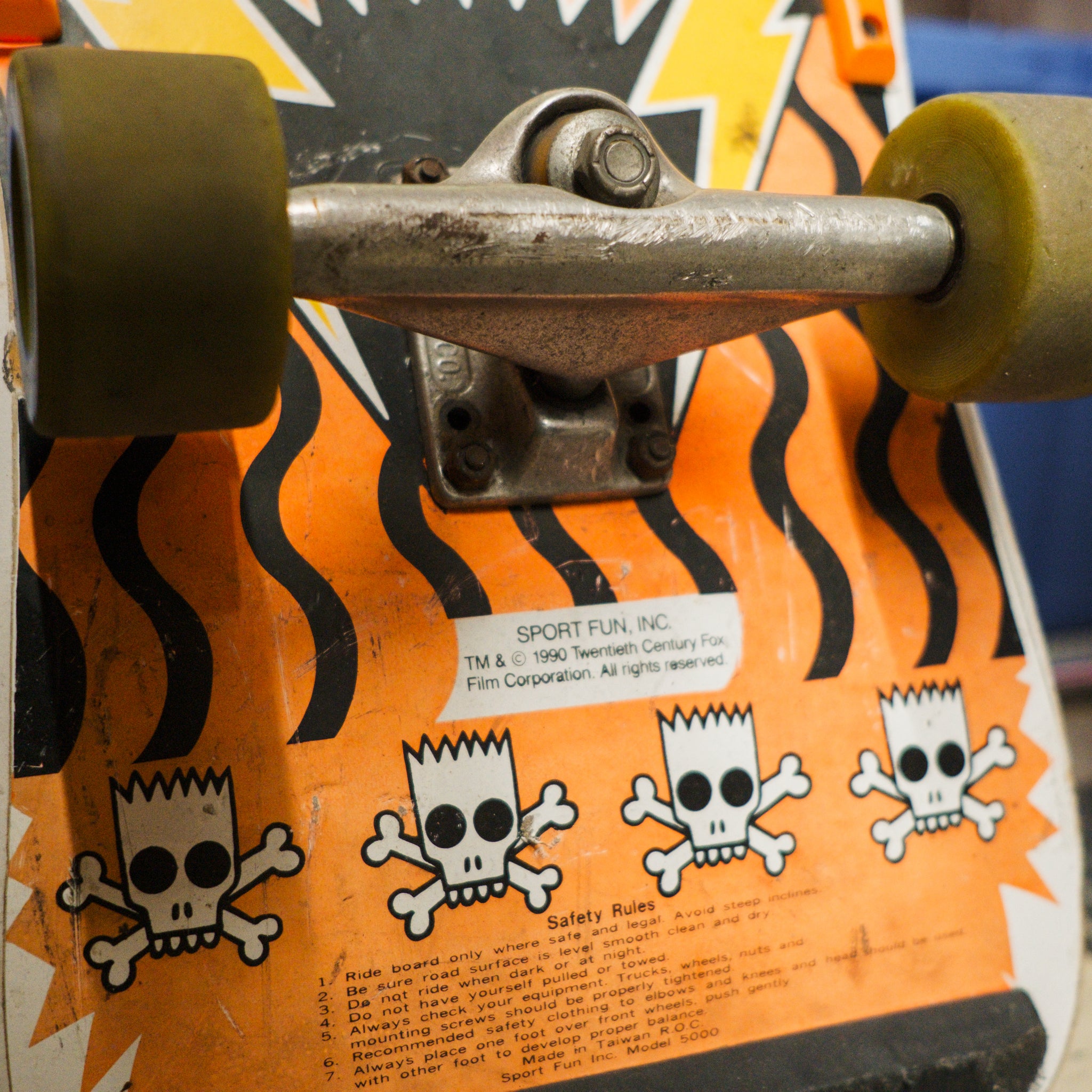 1990 Official Bart Simpson Vehicle of Destruction Skateboard