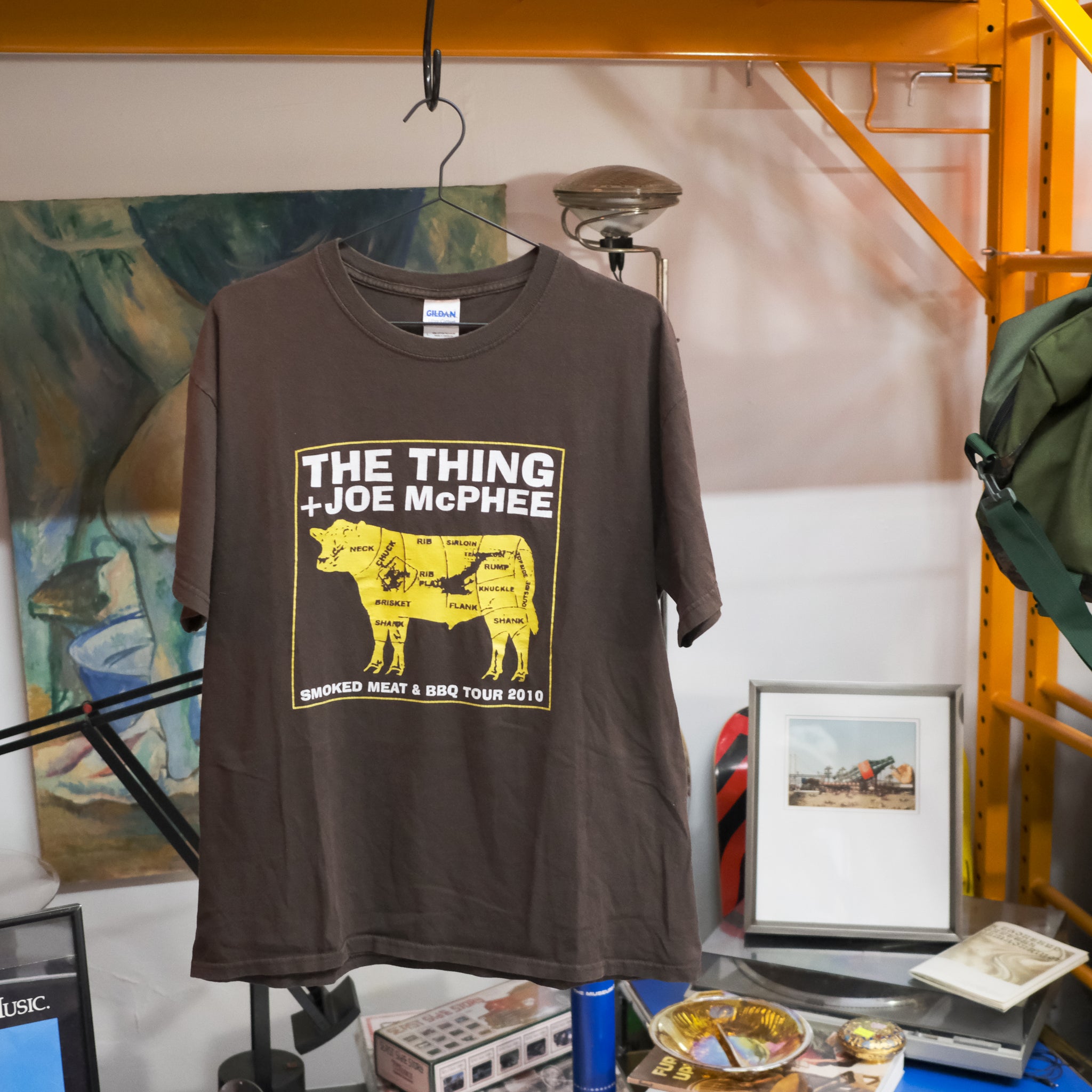 The Thing & Joe McPhee - Smoked Meat & BBQ Tour Tee 2010 (Size L)