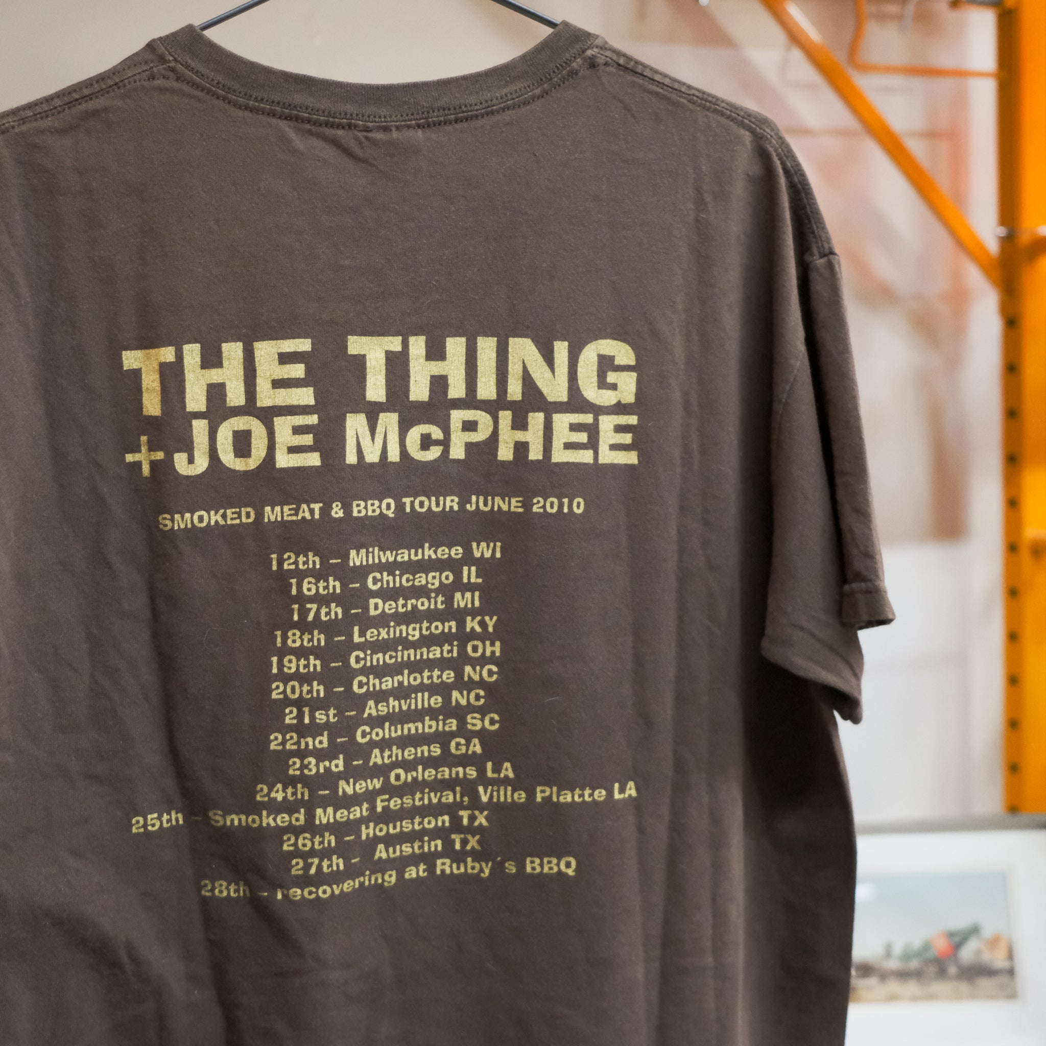 The Thing & Joe McPhee - Smoked Meat & BBQ Tour Tee 2010 (Size L)