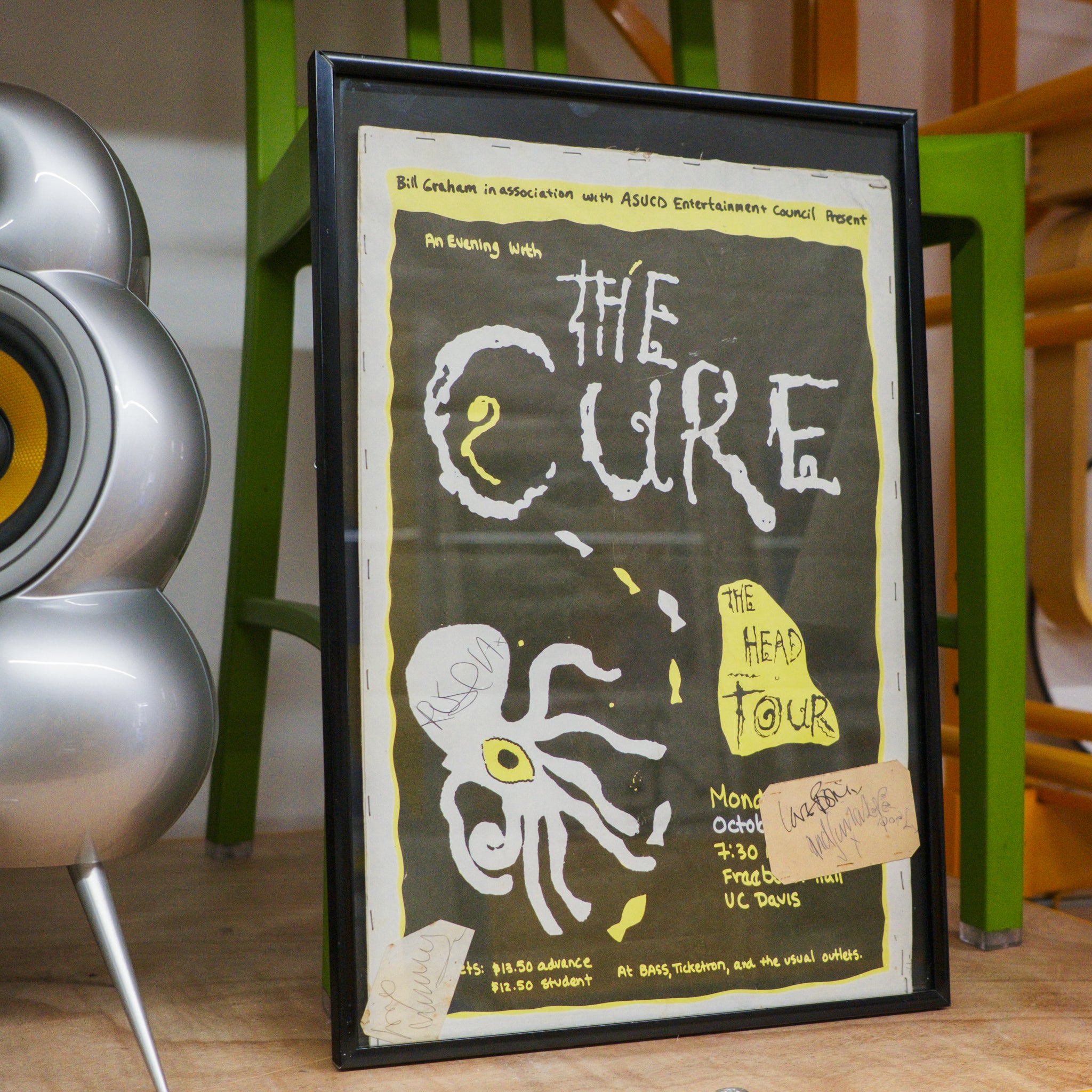 The Cure at UC Davis - October 7th 1985 - Signed Poster