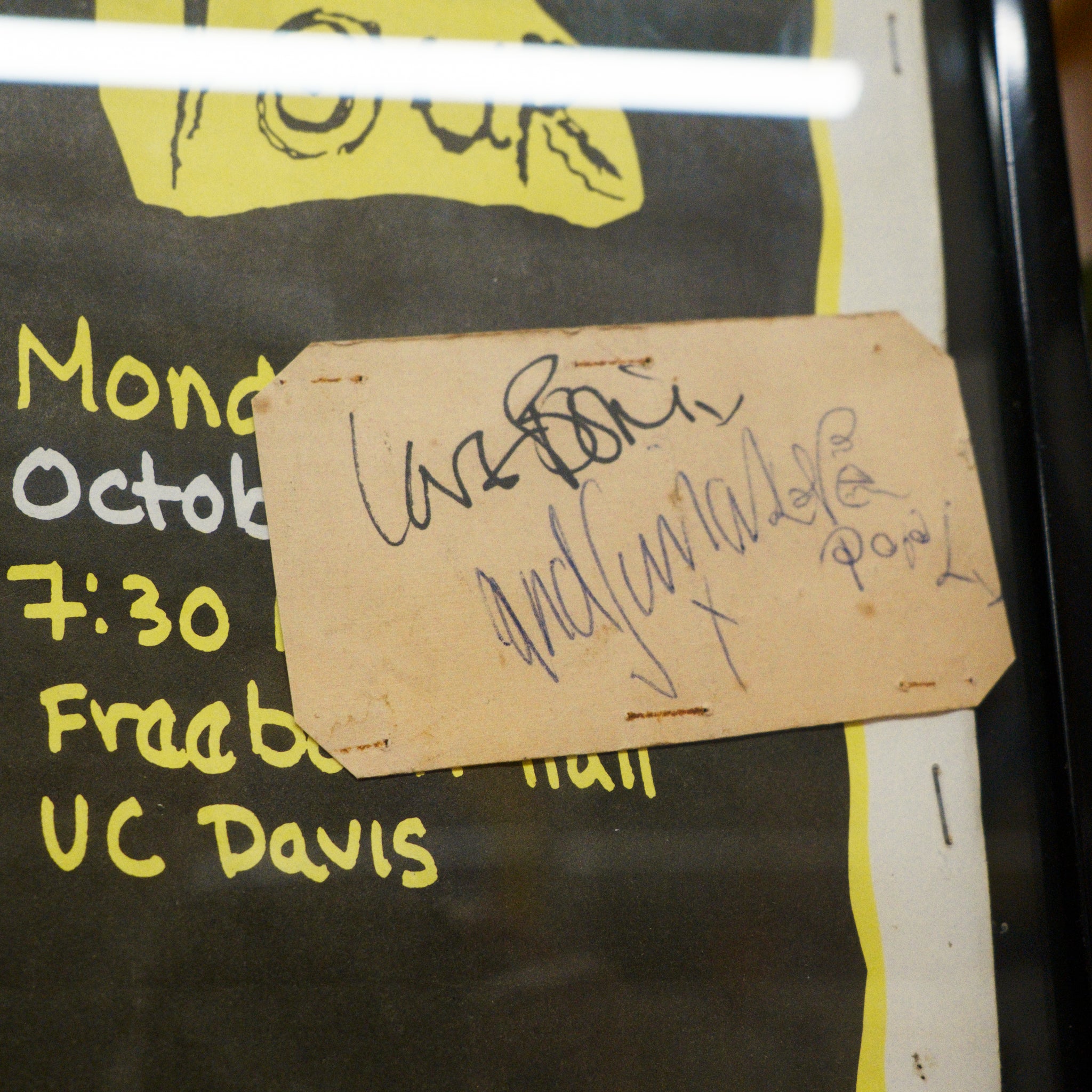 The Cure at UC Davis - October 7th 1985 - Signed Poster