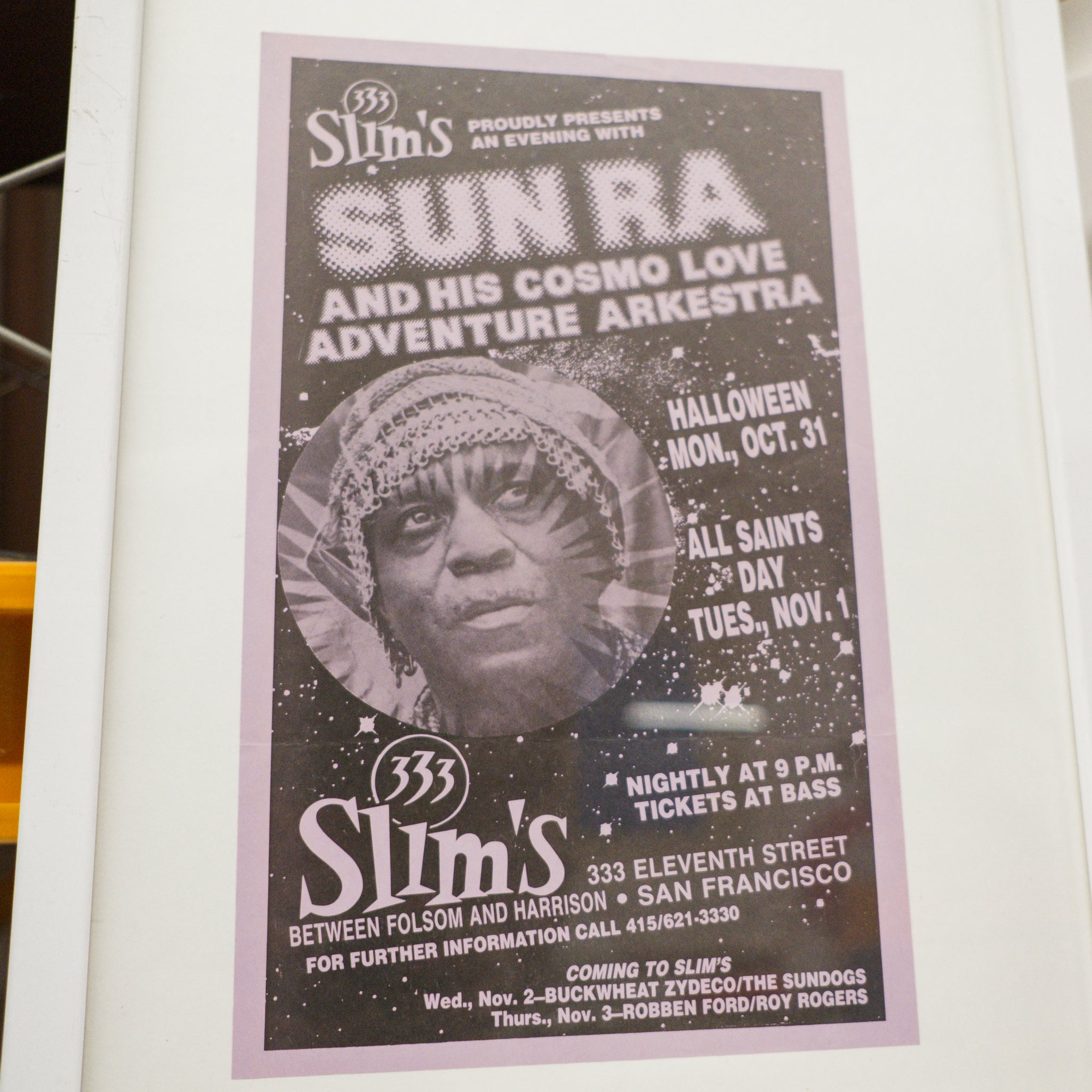 SunRa at Slims Halloween Poster (Framed)