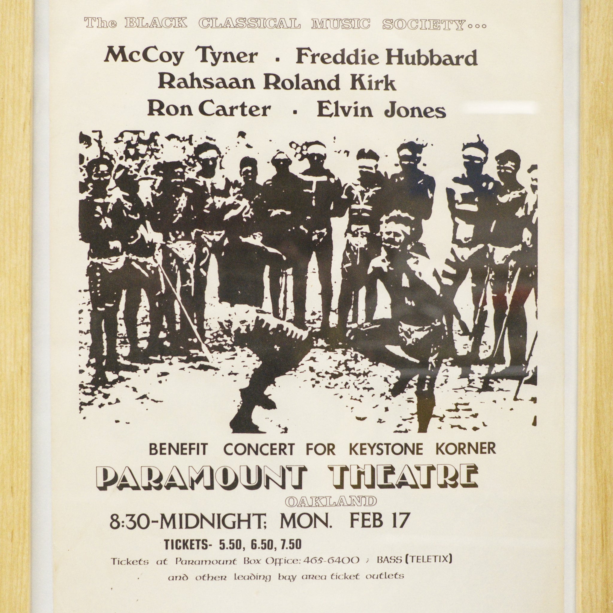 Benefit Concert for Keystone Korner Poster - 1975 (Framed)