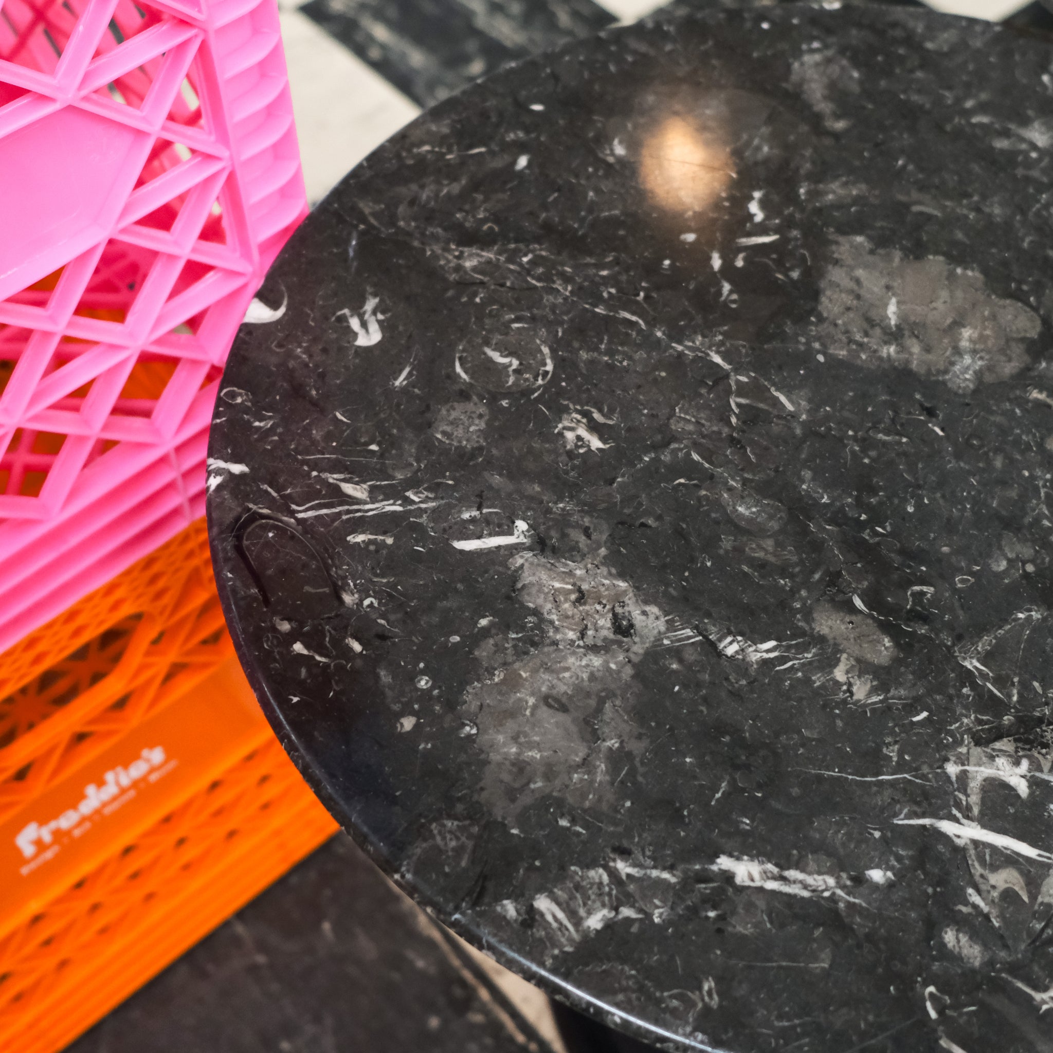 Knoll Vintage Black Marble Table