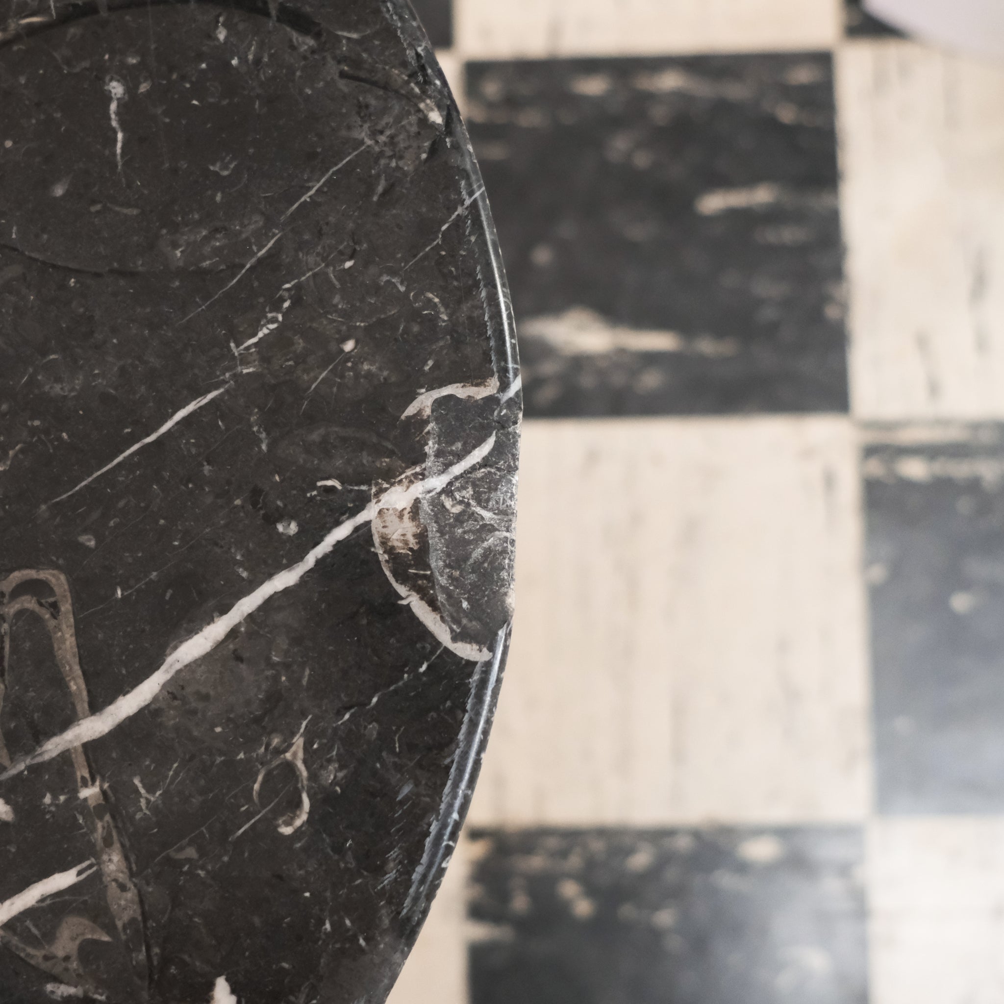 Knoll Vintage Black Marble Table
