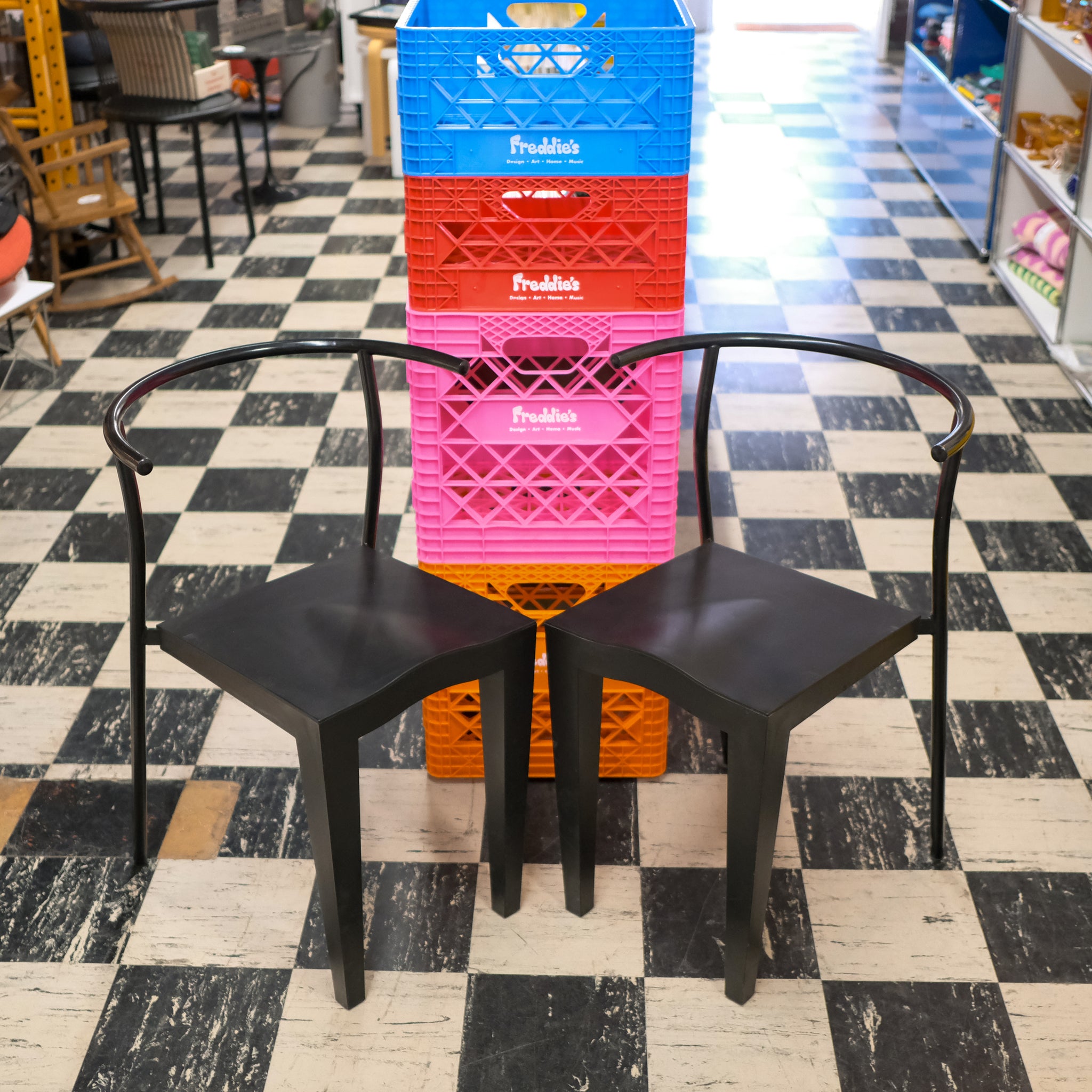 Pair of Dr Glob Chairs by Phillipe Stark for Kartell