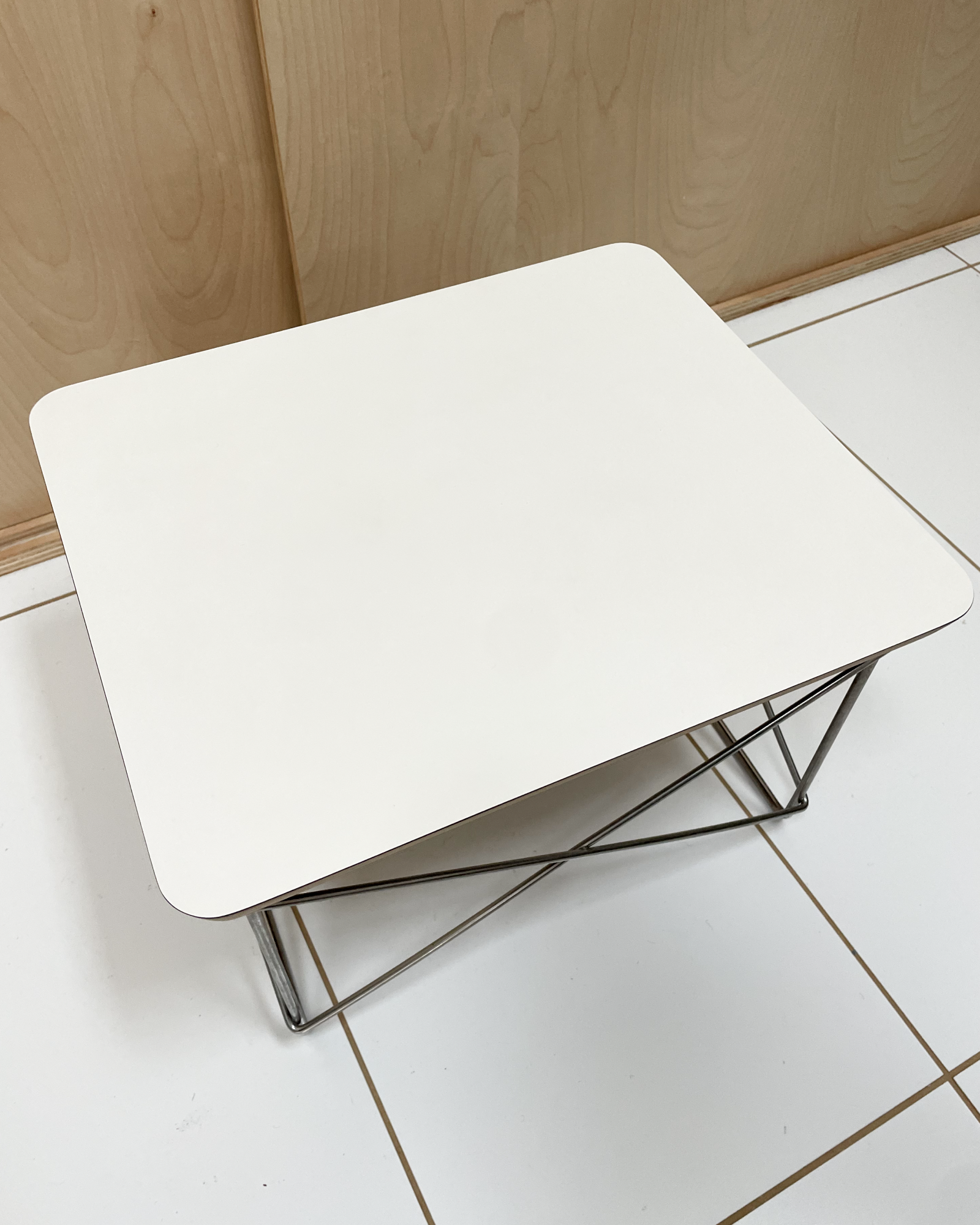 Eames White Wire Base Low Table