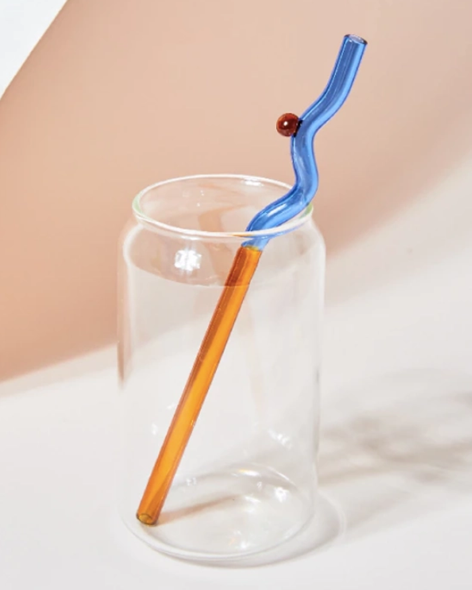 Squiggly Reusable Glass Straws