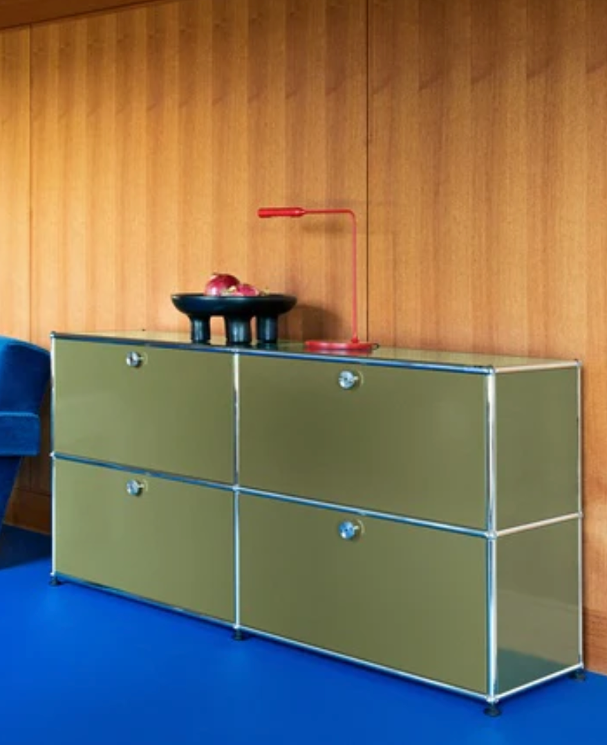 New USM Haller credenza (E2)- Olive Green